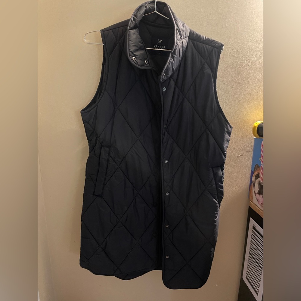 Denver Hayes Charcoal Quilted Coat